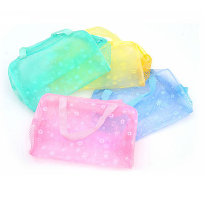 Kalite  OEM Foldable PVC Cosmetic And Toiletry Bags Portable Makeup Bag With Zipper fabrika