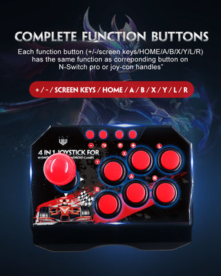 Toptan Fiyat 4'ü 1 arada Retro Arcade Station USB Kablolu Rocker Android TV Oyunları İçin Dövüş Sopa Oyunu Joystick Denetleyicisi