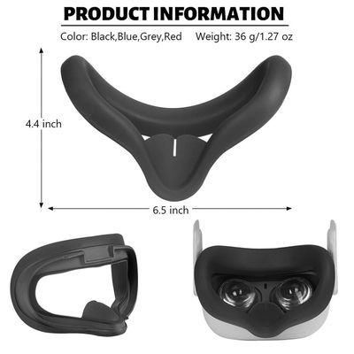 Toptan Silikon Kapak Oculus Quest 2 için Dayanıklı Rahat Gözbağı silikon Silikon kapak ve göz maskesi VR aksesuarları