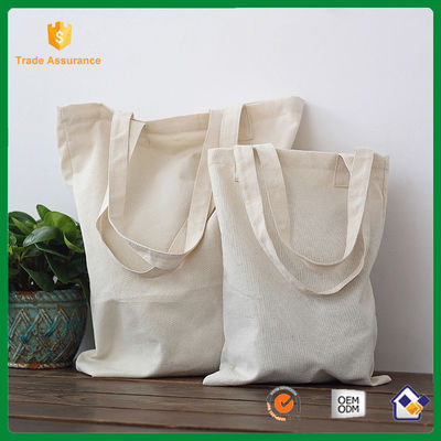 Factory price blank canvas tote  cotton  shopping  bag  customize logo woman handbag grocery bag school bags for kids