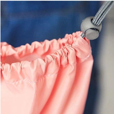 Promosyon çevre dostu güzellik su geçirmez kumaş polyester büzme ipli çantalar Bez hediye için özel tozluk cep