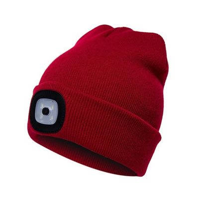Fabrika Fiyat LED Işıklı Bere Kap Hip Hop Erkekler Örgü Şapka Kış Sıcak Avcılık Kamp Koşu Şapka Kadın Erkek Için Hediyeler
