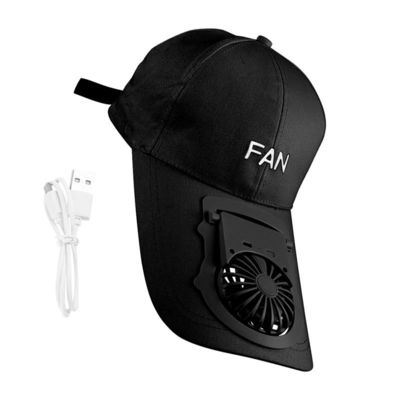 Toptan Fiyat Taşınabilir USB Şarj Fanı Şapka Unisex Ayarlanabilir Yaz Sporları Beyzbol Şapkaları UV Saçakları Koruyun Mini Soğutucu Fan