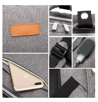 USB ile OEM ODM Hemşirelik Anne Çantası Bebek Bezi Çantası Katlanabilir Beşik