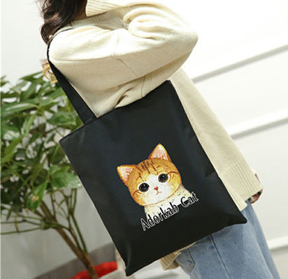 2023 Özel Logo ve boyut tuval Baskılı Organik Patiska Alışveriş çantası Kanvas Tote bayan alışveriş çantası çocuklar için okul çantası