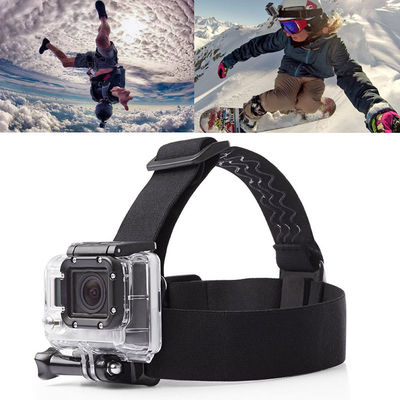 Ayarlanabilir Kablo Demeti Eylem Kamera Aksesuarları Elastik kaymaz Kafa Kayışı Dağı GoPro Hero SJCAM AKASO Xiaoyi Yi 4 k DJI