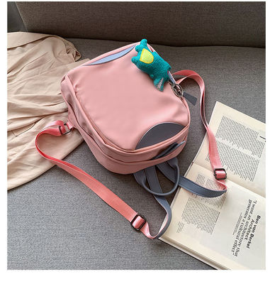 Kadın Sırt Çantası Seyahat Çantası Genç Kızlar için Su Geçirmez Naylon Rahat Pembe