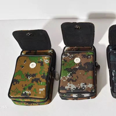 Su geçirmez 6.5 İnç Çok Fonksiyonlu Kanvas Telefon Bel Çantası Kemer Klipsi Cüzdan Adam İçin
