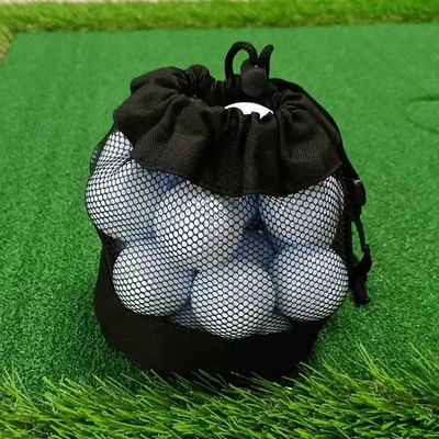 Depolama Golf Tenis Topu için Polyester Spor İpli Çanta Örgü Cep Net Kese