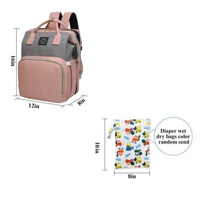 Moda Anne Çantası Bebek bez çantası kolay çıkış için yatak ile Su geçirmez kumaş bebek şişesi yalıtım katmanı