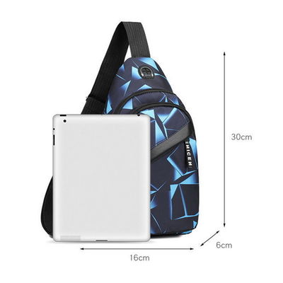 Erkekler Hırsızlığa Karşı Göğüs Çantası Kısa Yolculuk Messenger Çantalar USB Şarj Crossbody