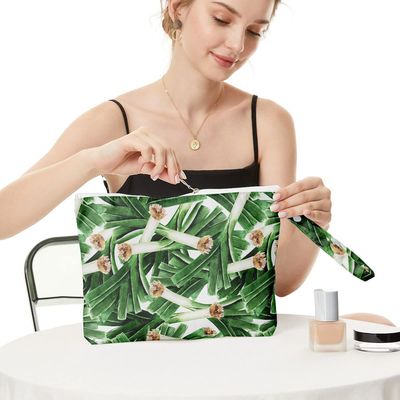 Fermuarlı Suya Dayanıklı Polyester Seyahat Kozmetik Tuvalet Çantası