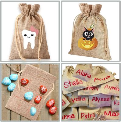 Çevre Koruma Mücevher Çantaları Pamuklu Kahve Çekirdeği Depolama