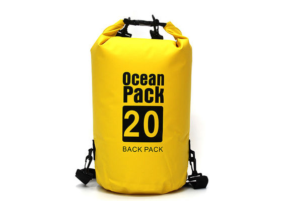 Plaj için Çok Renkli 500D PVC Suya Dayanıklı Kuru Çanta 20 Litre
