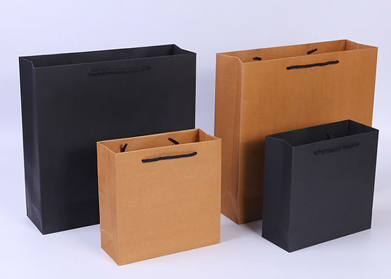 Taşınabilir Kahverengi Kraft Kağıt Hediyelik Çanta, Hediyelik Kraft Kağıt Alışveriş Çantaları